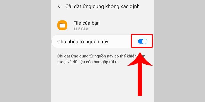 Cho phép từ nguồn này